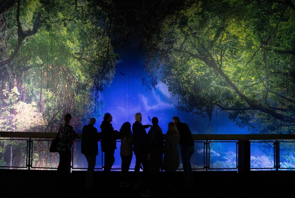 Eine Gruppenführung auf dem Panoramaturm