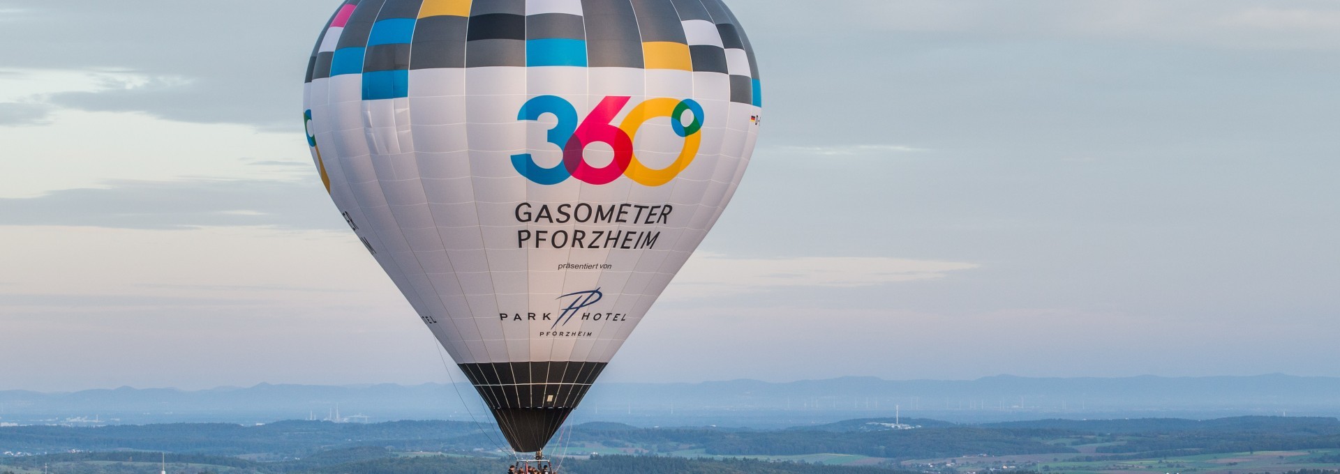 Gasometerballon in der Luft