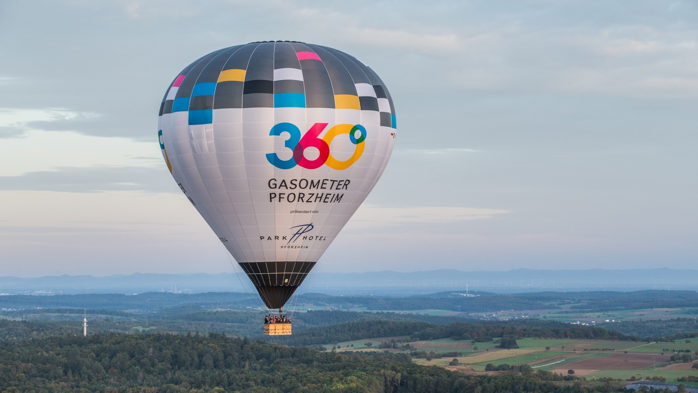 Gasometerballon in der Luft